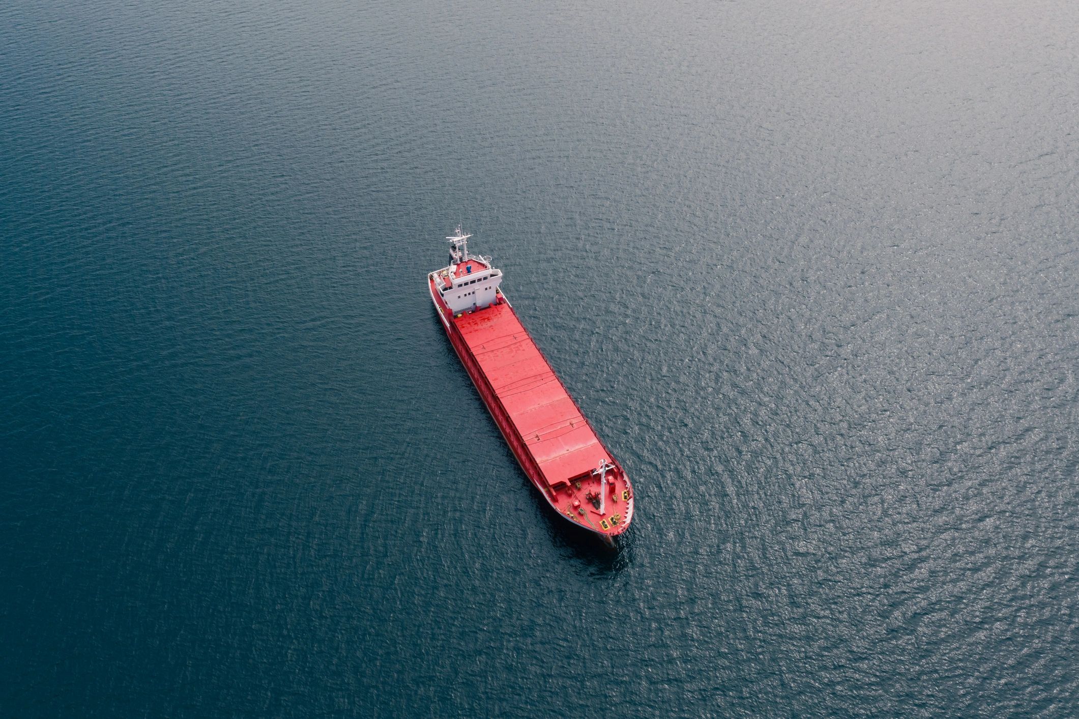 Cargo vessel supporting international freight movement